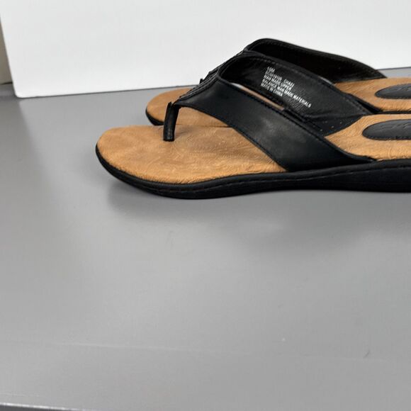 BOC by Born Vegan Leather Black Flip Flops Women’s Size 10 EUC - Picture 5 of 10